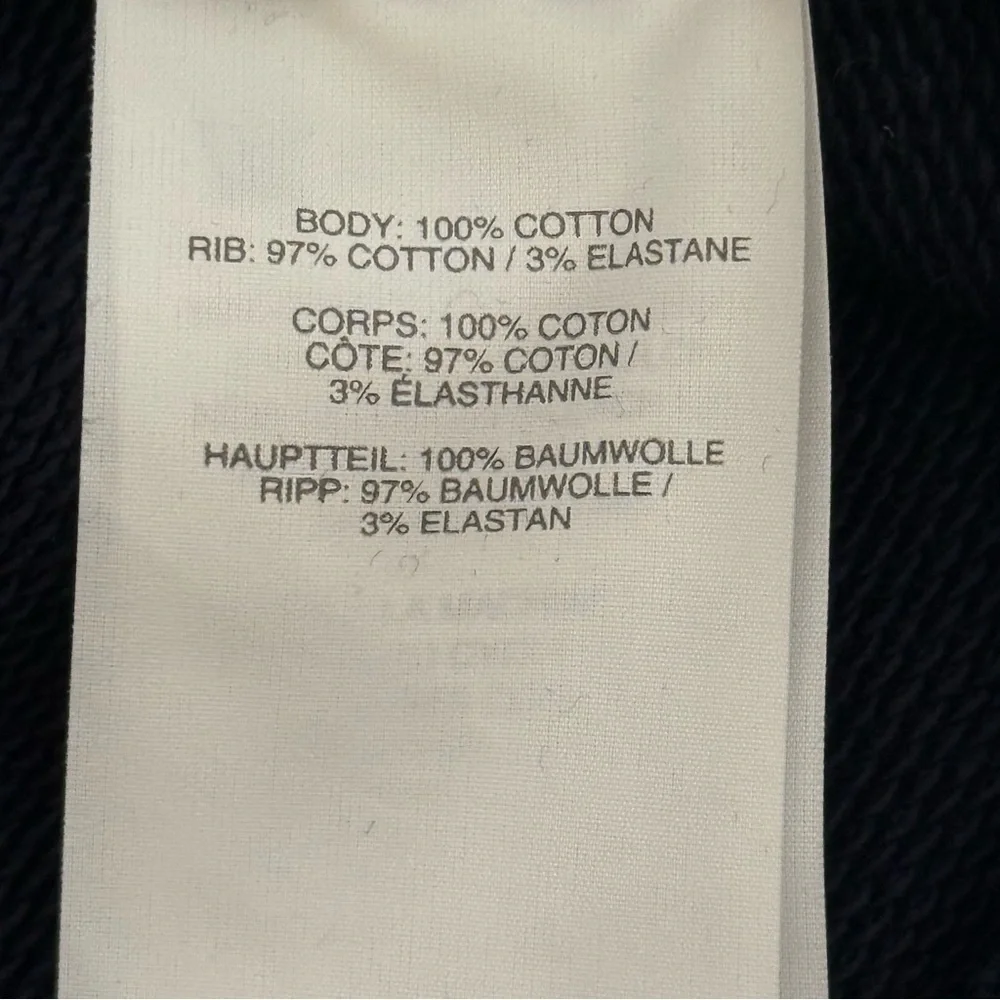 J. Crew Women’s Navy Sweatshirt with Red Floral Appliqué Size‎ S